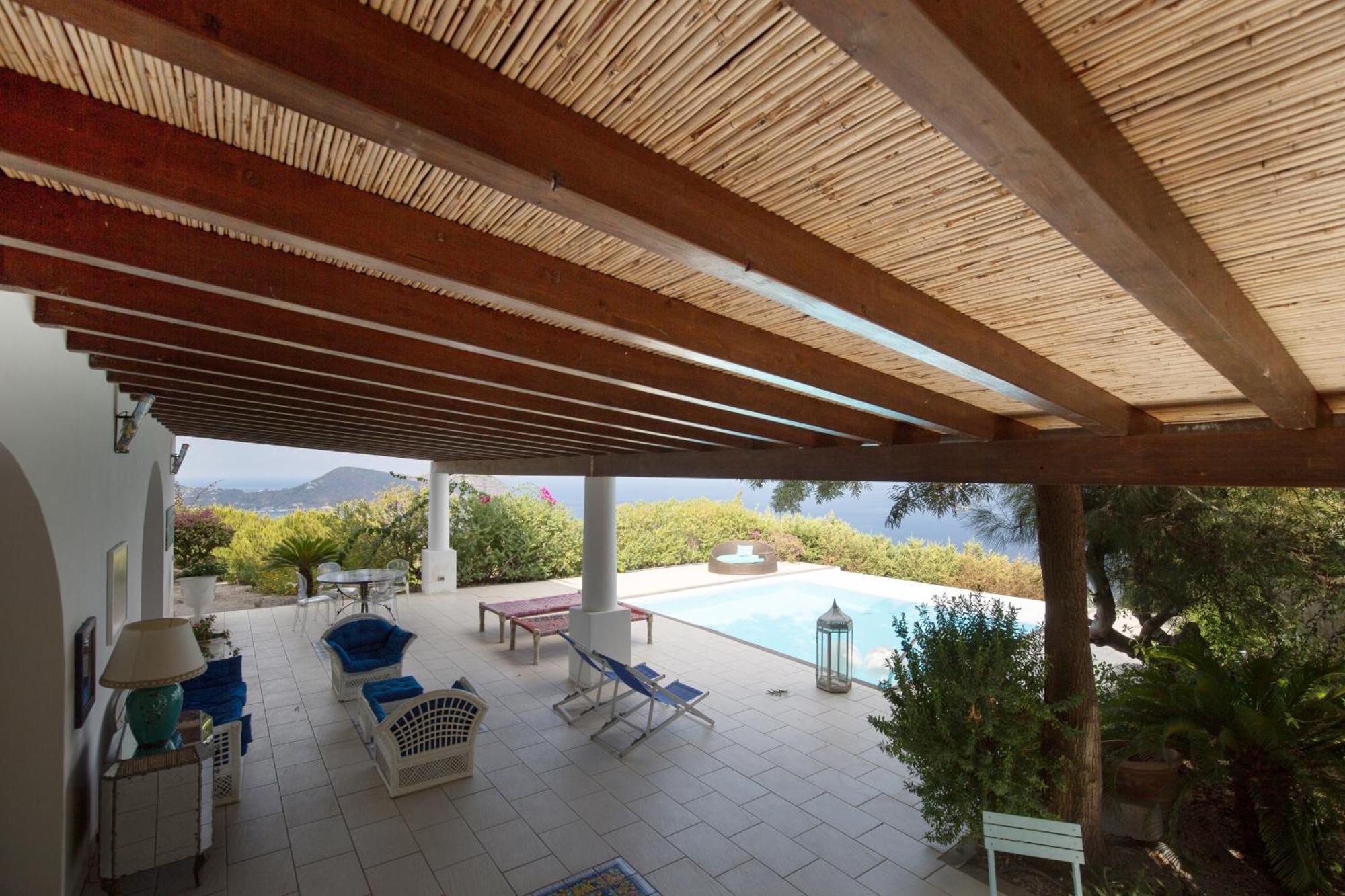 Sealight Villa Lipari - Vista E Piscina Екстер'єр фото