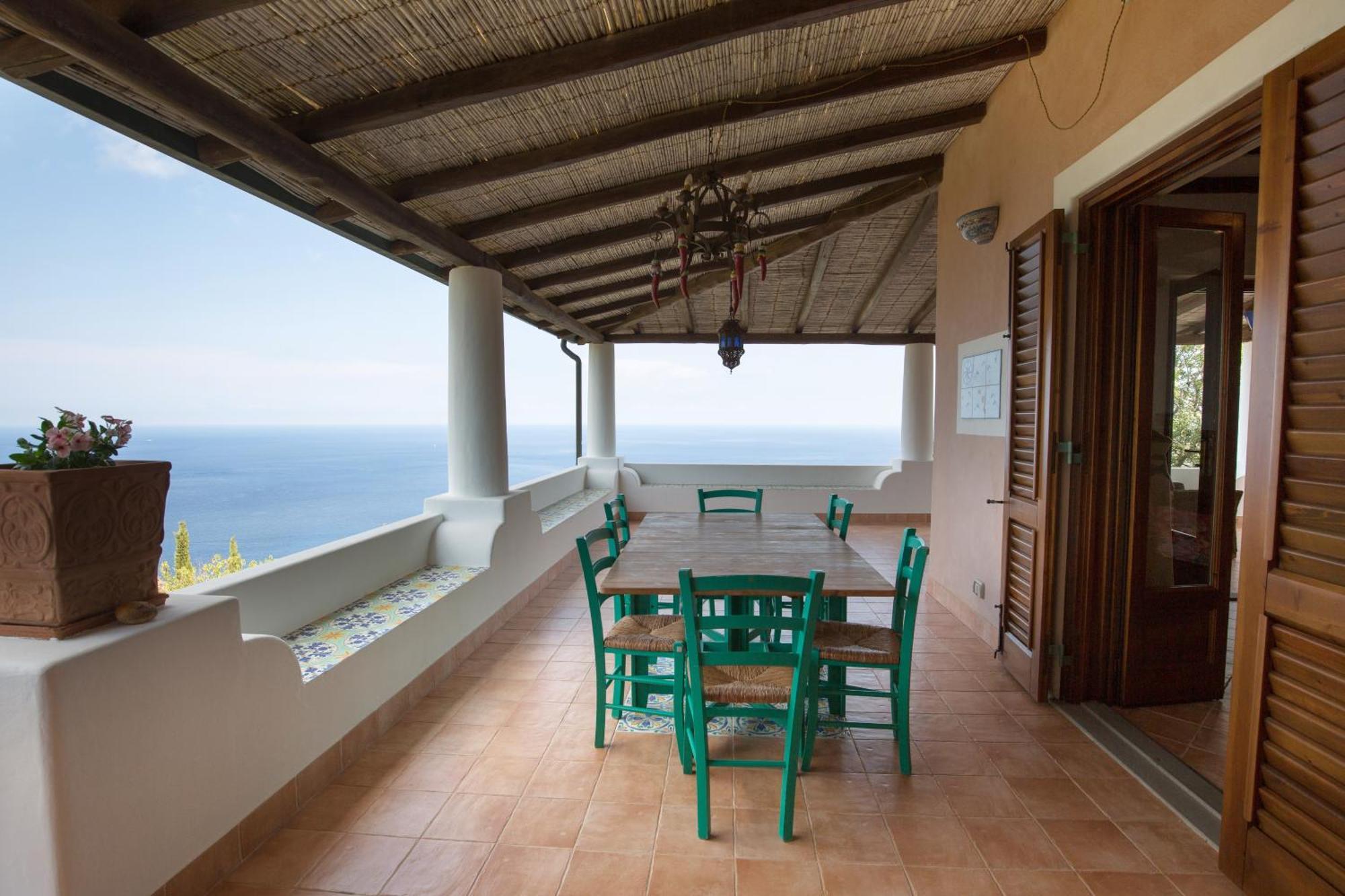 Sealight Villa Lipari - Vista E Piscina Екстер'єр фото